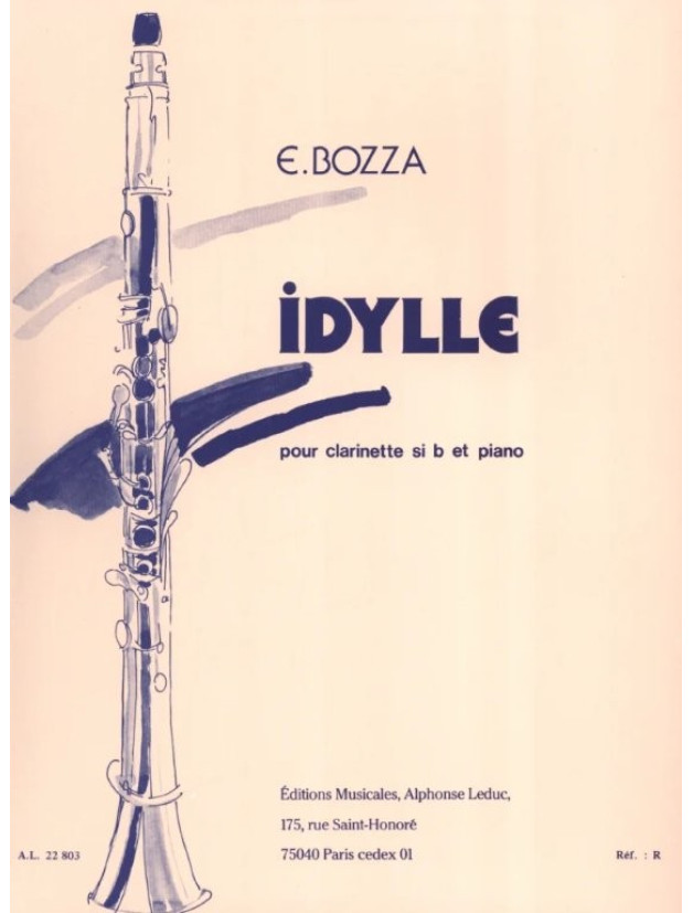 Eugéne Bozza: Idylle (noty na klarinet, klavír)