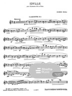 Eugéne Bozza: Idylle (noty na klarinet, klavír) Eugéne Bozza: Idylle (noty na klarinet, klavír)