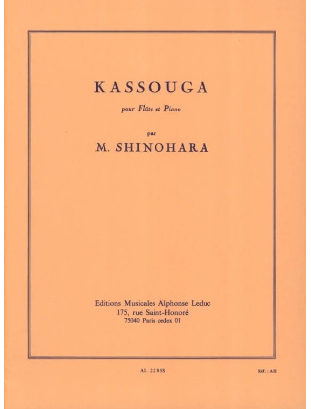 Makoto Shinohara: Kassouga (noty na příčnou flétnu, klavír)