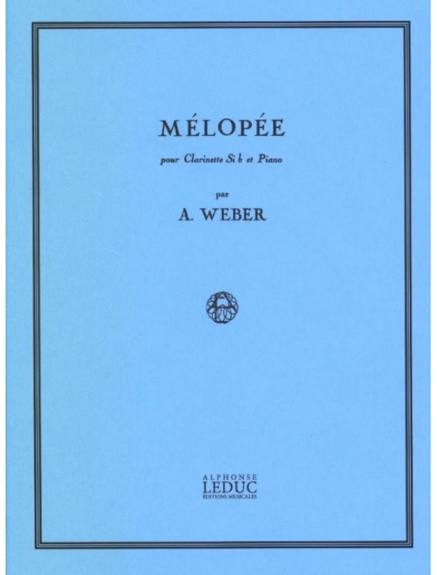 Alain Weber: Mélopée (noty na klarinet, klavír)