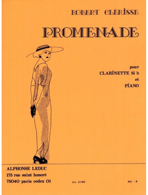 Robert Clérisse: Promenade (noty na klarinet, klavír)