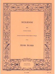 Henri Büsser: Sicilienne (noty na příčnou flétnu, klavír)