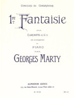 Georges Marty: Fantaisie No.1 (noty na klarinet, klavír) Georges Marty: Fantaisie No.1 (noty na klarinet, klavír)