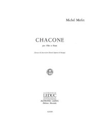 Michel Merlet: Chacone (noty na příčnou flétnu, klavír)