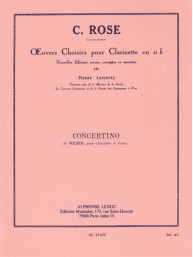 Cyrille Rose: Concertino Op 26 de Weber (noty na klarinet, klavír)