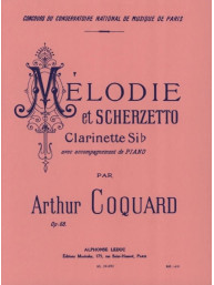 Arthur Coquard: Mélodie Et Scherzetto Op.68 (noty na klarinet, klavír)
