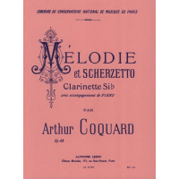 Arthur Coquard: Mélodie Et Scherzetto Op.68 (noty na klarinet, klavír)
