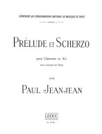Paul Jeanjean: Prélude et Scherzo (noty na klarinet, klavír)