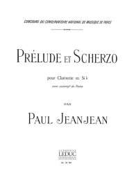 Paul Jeanjean: Prélude et Scherzo (noty na klarinet, klavír)