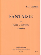 Robert Clérisse: Fantaisie (noty na příčnou flétnu, klavír)