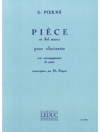 Gabriel Pierné: Piece in G minor (noty na klarinet, klavír) Gabriel Pierné: Piece in G minor (noty na klarinet, klavír)