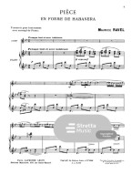 Maurice Ravel: Piece En Forme De Habanera (noty na violoncello, klavír)