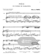 Maurice Ravel: Piéce En Forme De Habanera (noty na příčnou flétnu, klavír)
