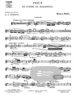 Maurice Ravel: Piece En Forme De Habanera (noty na housle, klavír)