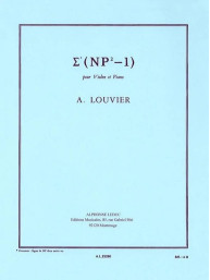 Alan Louvier: Sigma (noty na housle, klavír)