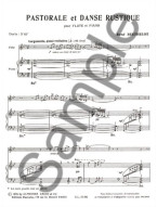 René Berthelot: Pastorale Et Danse Rustique (noty na příčnou flétnu, klavír)