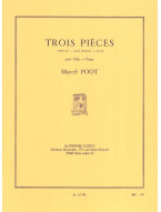 Marcel Poot: Trios Pieces (noty na příčnou flétnu, klavír)