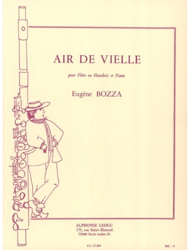 Eugéne Bozza: Air de Vielle (noty na příčnou flétnu, klavír)