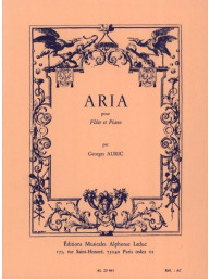Georges Auric: Aria (noty na příčnou flétnu, klavír)