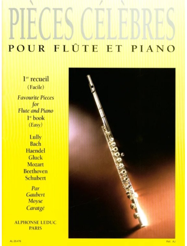 Piéces Célébres pour Flute et Piano 1 (noty na příčnou flétnu, klavír)