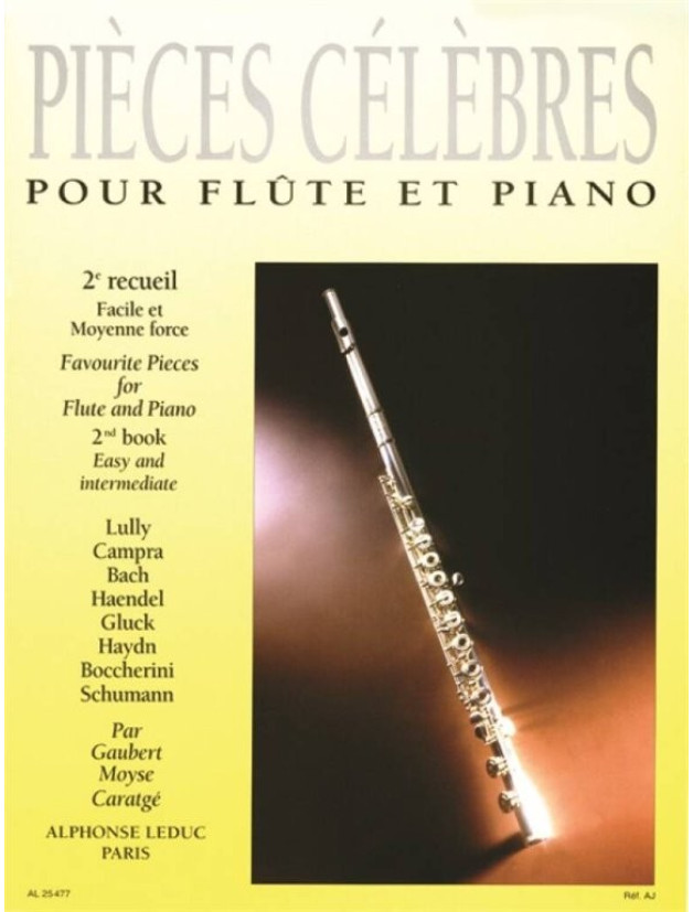 Piéces Célébres pour Flute et Piano 2 (noty na příčnou flétnu, klavír)