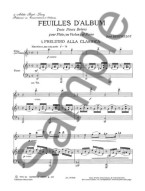 René Berthelot: Feuilles D'Album (noty na příčnou flétnu, klavír)