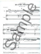 Edison Denisov: 4 Piéces (noty na příčnou flétnu, klavír) Edison Denisov: 4 Piéces (noty na příčnou flétnu, klavír)