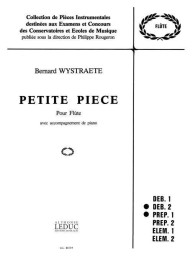 Bernard Wystraete: Petite Piece (noty na příčnou flétnu, klavír)
