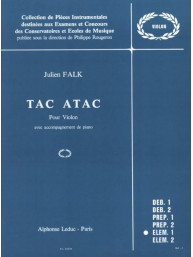 Julien Falk: Tac Atac (noty na housle, klavír)