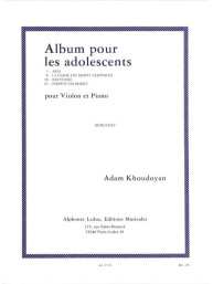 Adam Khoudoyan: Album Pour Les Adolescents (noty na housle, klavír)