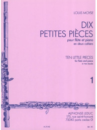 Louis Moyse: 10 Petites Pieces Vol.1 (noty na příčnou flétnu, klavír)