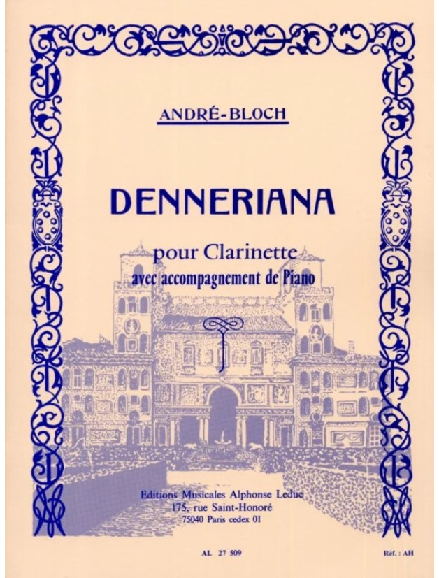André Bloch: Denneriana (noty na klarinet, klavír)