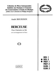 André Bourdon: Berceuse (noty na klarinet, klavír)