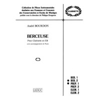 André Bourdon: Berceuse (noty na klarinet, klavír)