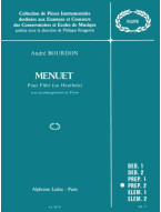 André Bourdon: Menuet (noty na příčnou flétnu, klavír)