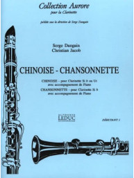 Serge Dangain & Christian Jacob: Chinoise-Chansonnette (noty na klarinet, klavír)
