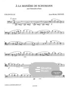 Jean-Michel Defaye: A La Maniere De Schumann (noty na violoncello, klavír) Jean-Michel Defaye: A La Maniere De Schumann (noty na violoncello, klavír)