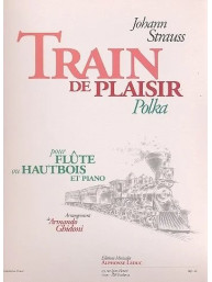 Johann Strauss: Train De Plaisir (noty na příčnou flétnu, klavír)
