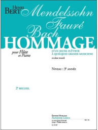 Henri Bert: Hommage D'Un Jeune Flutiste Vol. 2 (noty na příčnou flétnu, klavír)