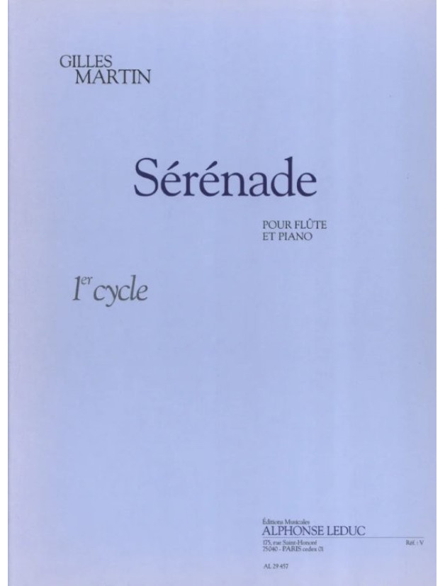 Gilles Martin: Serenade (noty na příčnou flétnu, klavír)