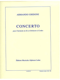 Armando Ghidoni: Concerto (noty na klarinet, klavír)