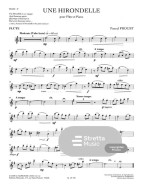 Pascal Proust: Une Hirondelle (noty na příčnou flétnu, klavír)