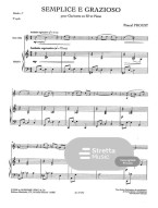 Pascal Proust: Semplice E Grazioso (noty na klarinet, klavír) Pascal Proust: Semplice E Grazioso (noty na klarinet, klavír)