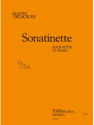 Jacques Delacroix: Sonatinette (noty na příčnou flétnu, klavír)
