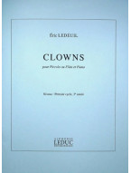 Éric Ledeuil: Clowns (noty na příčnou flétnu, klavír) Éric Ledeuil: Clowns (noty na příčnou flétnu, klavír)