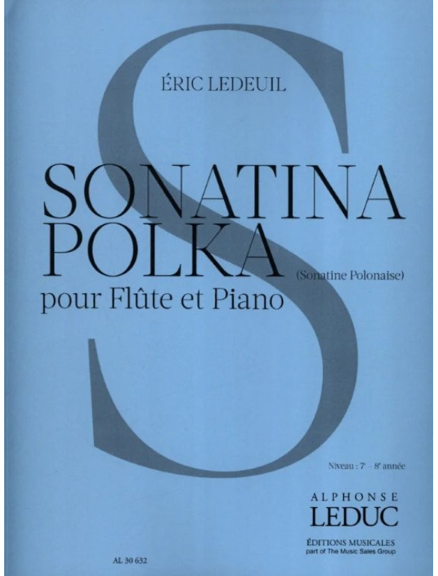 Éric Ledeuil: Sonatina Polka (noty na příčnou flétnu, klavír)