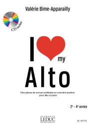 Valérie Bime-Apparailly: I Love my Alto (noty na violu, klavír)(+audio)