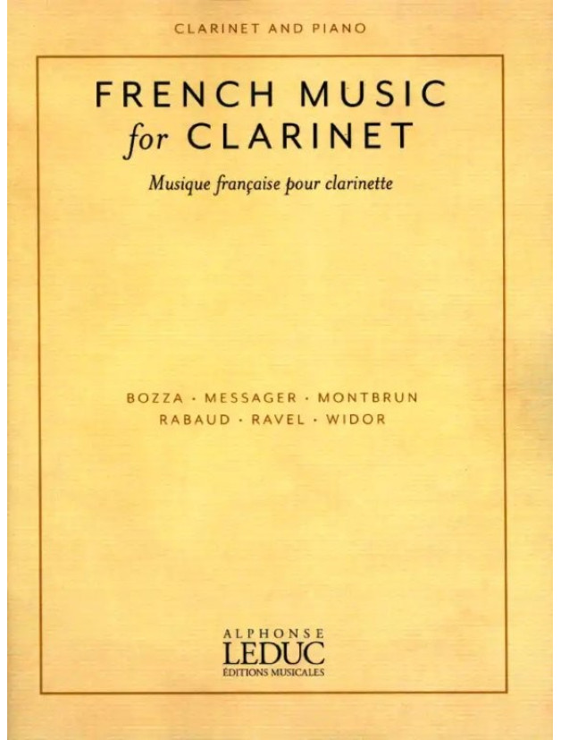 French Music for Clarinet (noty na klarinet, klavír)
