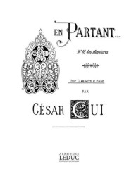 César Cui: En Partant (noty na klarinet, klavír)