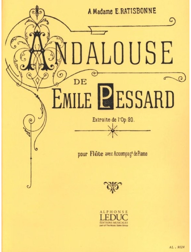 Emile Pessard: Andalouse Op. 20 (noty na příčnou flétnu, klavír)
